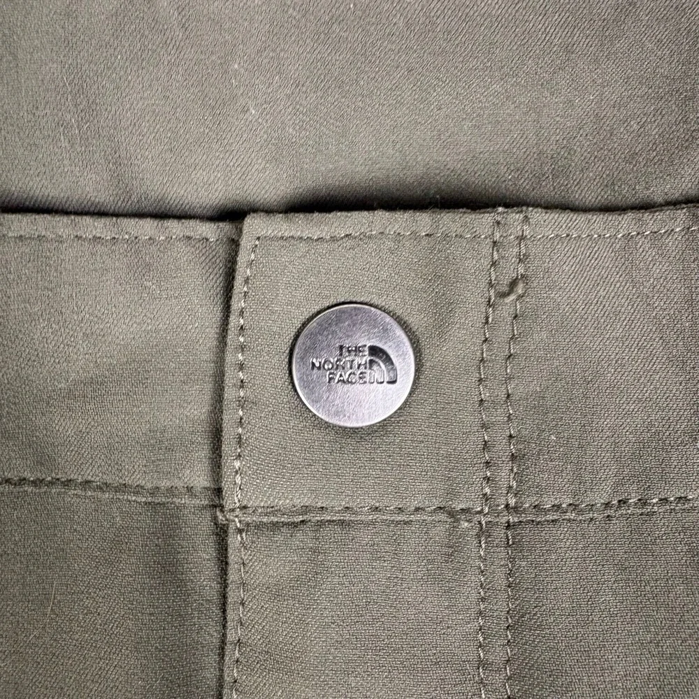 The North Face Mens Motion Pants Olive Green Hiking Outdoor Stretch Size 34